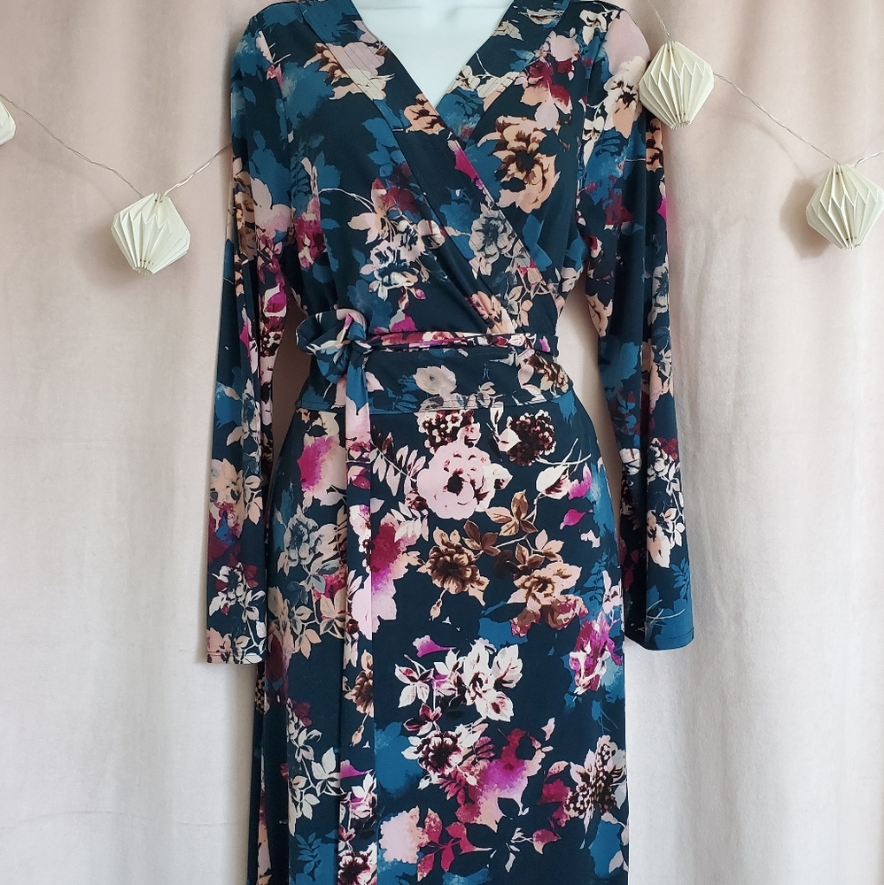 THALIA printed Midi Dress